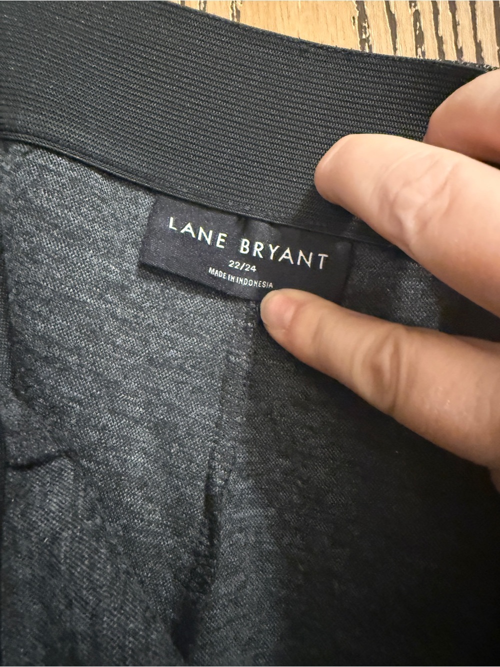 Lane Bryant Charcoal Speckled Ponte Leggings - Picture 4 of 4